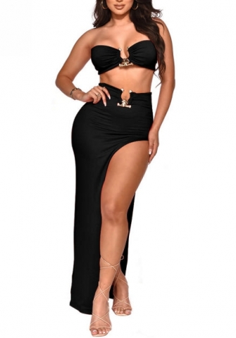 (Black)2023 Styles Women Sexy&Fashion Spring&Summer TikTok&Instagram Styles Contrast Color Maxi Dress