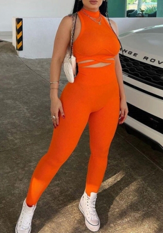 (Orange)2023 Styles Women Sexy&Fashion Spring&Summer TikTok&Instagram Styles Two Piece Suit