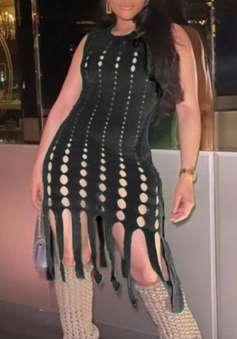 (Real Image)2023 Styles Women Sexy&Fashion Spring&Summer TikTok&Instagram Styles Cut Out Tassel Mini Dress