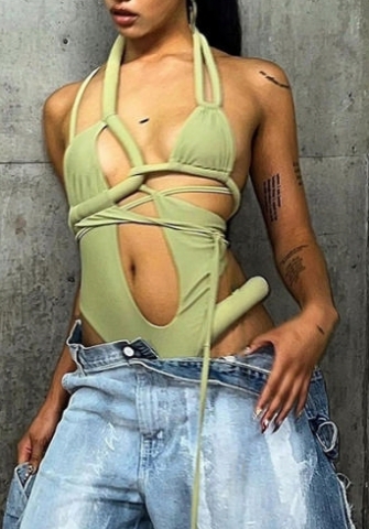 (Real Image)2023 Styles Women Sexy&Fashion Spring&Summer TikTok&Instagram Styles Bandage Bodysuit