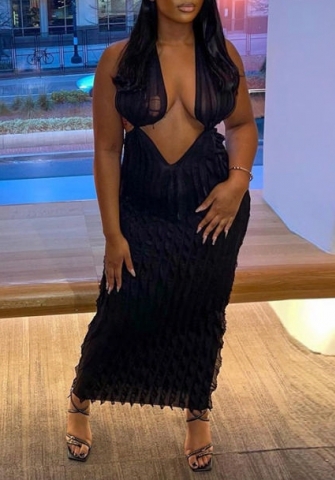 (Black)2023 Styles Women Sexy&Fashion Spring&Summer TikTok&Instagram Styles Backless Maxi Dress