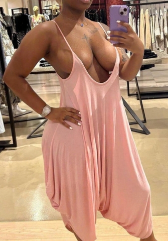 (Real Image)2023 Styles Women Sexy&Fashion Spring&Summer TikTok&Instagram Styles Strap Loose Jumpsuit