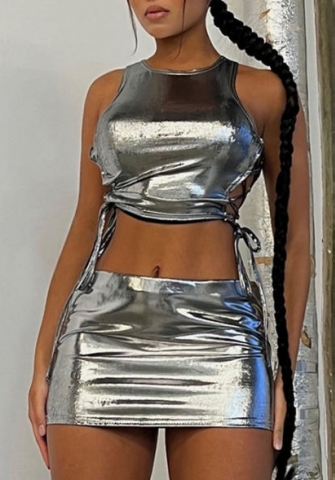 (Silver)2023 Styles Women Sexy&Fashion Spring&Summer TikTok&Instagram Styles Two Piece Dress