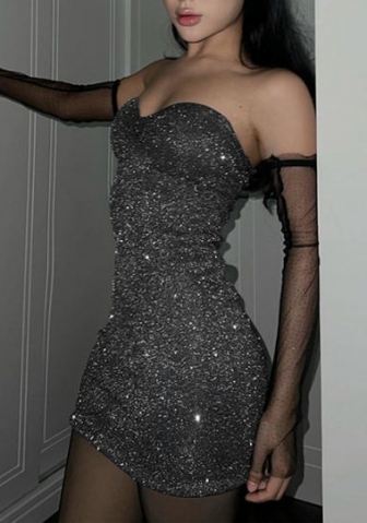 (Real Image)2023 Styles Women Sexy&Fashion Spring&Summer TikTok&Instagram Styles Tube Ruffle Club Dress