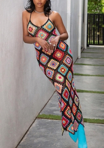 (Real Image)2023 Styles Women Sexy&Fashion Spring&Summer TikTok&Instagram Styles Print Maxi Dress