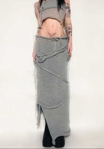 (Real Image)2023 Styles Women Sexy&Fashion Spring&Summer TikTok&Instagram Styles Sweater Two Piece Dress