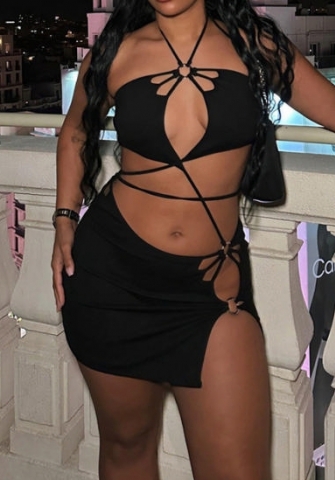 (Real Image)2023 Styles Women Sexy&Fashion Spring&Summer TikTok&Instagram Styles Black Tie Club Dress