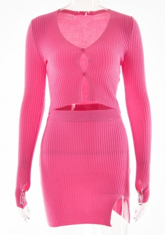 (Real Image)2023 Styles Women Sexy&Fashion Spring&Summer TikTok&Instagram Styles Sweater Two Piece Dress