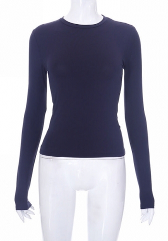 (Real Image)2023 Styles Women Sexy&Fashion Spring&Summer TikTok&Instagram Styles Long Sleeve Round Neck Tee