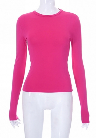 (Real Image)2023 Styles Women Sexy&Fashion Spring&Summer TikTok&Instagram Styles Long Sleeve Round Neck Tee