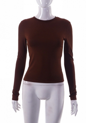 (Real Image)2023 Styles Women Sexy&Fashion Spring&Summer TikTok&Instagram Styles Long Sleeve Round Neck Tee