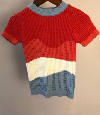 (Real Image)2023 Styles Women Sexy&Fashion Spring&Summer TikTok&Instagram Styles Sweater Short Sleeve Tops