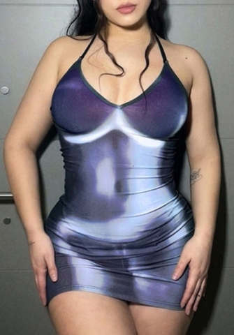 (Real Image)2023 Styles Women Sexy&Fashion Spring&Summer TikTok&Instagram Styles Print Mini Dress