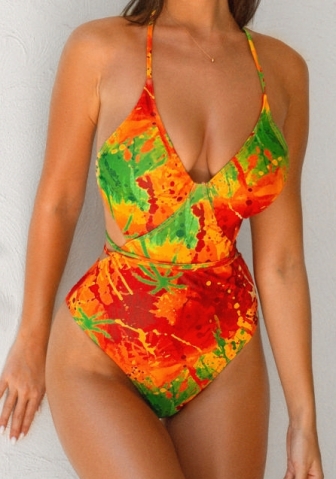 (Real Image)2023 Styles Women Sexy&Fashion Summer TikTok&Instagram Styles Print One Piece Swimwear