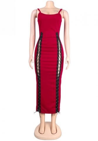 (Real Image)2023 Styles Women Sexy&Fashion Spring&Summer TikTok&Instagram Styles Double Lace Up Maxi Dress