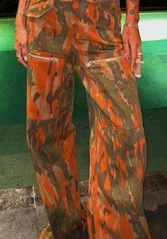 (Only Bottom)(Orange)2023 Styles Women Sexy&Fashion Spring&Summer TikTok&Instagram Styles Loose Long Pants