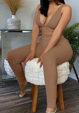 (Real Image)2023 Styles Women Sexy&Fashion Spring&Summer TikTok&Instagram Styles Bar+Long Pant Two Piece Suit