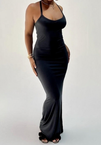 (Black)2023 Styles Women Sexy&Fashion Spring&Summer TikTok&Instagram Styles Strap Maxi Dress