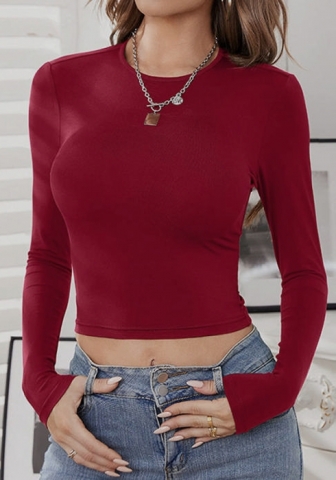 (Real Image)2023 Styles Women Sexy&Fashion Spring&Summer TikTok&Instagram Styles Backless Long Sleeve Tee