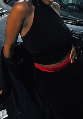 (Only Tops)(Real Image)2023 Styles Women Sexy&Fashion Spring&Summer TikTok&Instagram Styles Black Tops