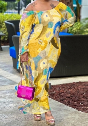 (Yellow)(Plus Size)2023 Styles Women Sexy&Fashion Spring&Summer TikTok&Instagram Styles Club Dress