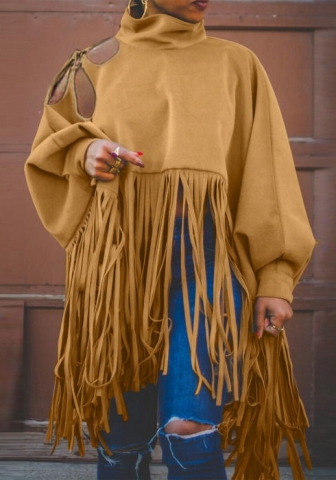 (Real Image)(Plus Size)2023 Styles Women Sexy&Fashion Spring&Summer TikTok&Instagram Styles Tassel Coat