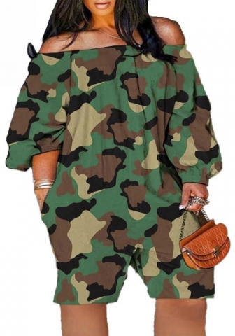 (Real Image)(Plus Size)2023 Styles Women Sexy&Fashion Spring&Summer TikTok&Instagram Styles Print Romper