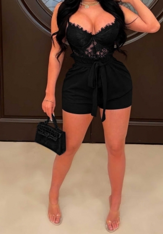 (Real Image)(Plus Size)2023 Styles Women Sexy&Fashion Spring&Summer TikTok&Instagram Styles Lace Romper
