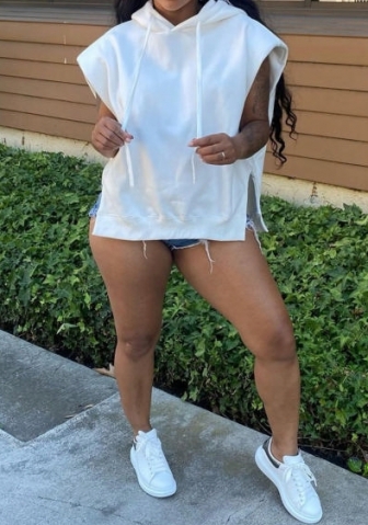 (White)(Plus Size)2023 Styles Women Sexy&Fashion Spring&Summer TikTok&Instagram Styles Loose Tops