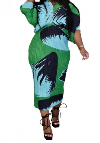 (Plus Size)2023 Styles Women Sexy&Fashion Spring&Summer TikTok&Instagram Styles Loose Floral Maxi Dress