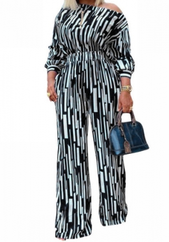 (Real Image)(Plus Size)2023 Styles Women Sexy&Fashion Spring&Summer TikTok&Instagram Styles Striped Two Piece Suit