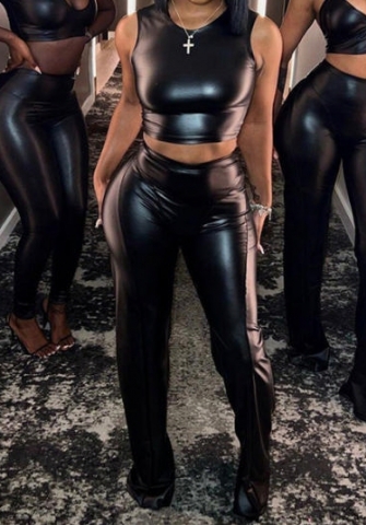 (Real Image)2023 Styles Women Sexy&Fashion Spring&Summer TikTok&Instagram Styles Black Two Piece Suit