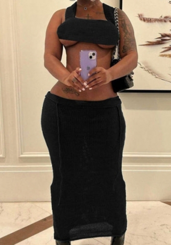 (Real Image)2023 Styles Women Sexy&Fashion Spring&Summer TikTok&Instagram Styles Sweater Two Piece Maxi Dress