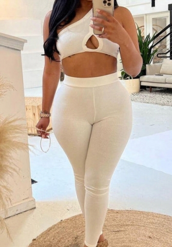 (White)2023 Styles Women Sexy&Fashion Spring&Summer TikTok&Instagram Styles Cut Out Two Piece Suit