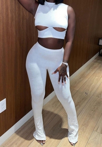 (White)2023 Styles Women Sexy&Fashion Spring&Summer TikTok&Instagram Styles Cut Out Two Piece Suit