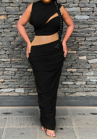 (Black)2023 Styles Women Sexy&Fashion Spring&Summer TikTok&Instagram Styles Sleeveless Maxi Dress