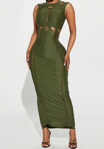 (Green)2023 Styles Women Sexy&Fashion Spring&Summer TikTok&Instagram Styles Lace Up Maxi Dress