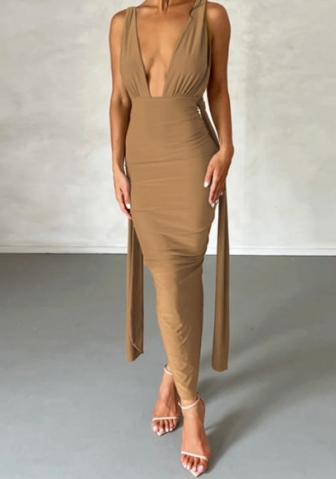 (Real Image)2023 Styles Women Sexy&Fashion Spring&Summer TikTok&Instagram Styles Bandage Maxi Dress