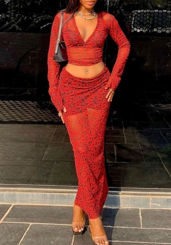 (Real Image)2023 Styles Women Sexy&Fashion Spring&Summer TikTok&Instagram Styles Red Maxi Dress