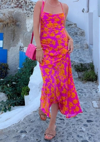 (Real Image)2023 Styles Women Sexy&Fashion Spring&Summer TikTok&Instagram Styles Floral Maxi Dress