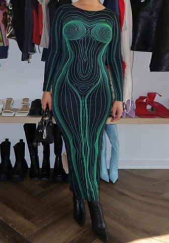 (Real Image)2023 Styles Women Sexy&Fashion Spring&Summer TikTok&Instagram Styles Long Sleeve Maxi Dress