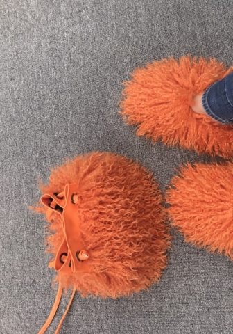 (Only Handbag)(Orange)2023 Styles Women Sexy&Fashion Spring&Summer TikTok&Instagram Styles Fluffy Handbag