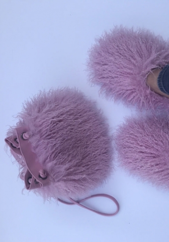 (Only Handbag)(Purple)2023 Styles Women Sexy&Fashion Spring&Summer TikTok&Instagram Styles Fluffy Handbag