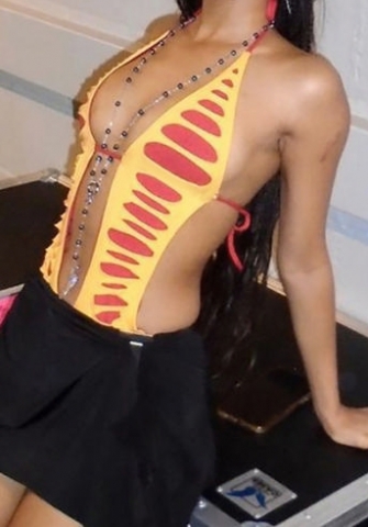 (Real Image)2023 Styles Women Sexy&Fashion Spring&Summer TikTok&Instagram Styles Yellow Teddies Lingerie