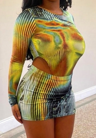 (Real Image)2023 Styles Women Sexy&Fashion Spring&Summer TikTok&Instagram Styles Print Two Piece Dress