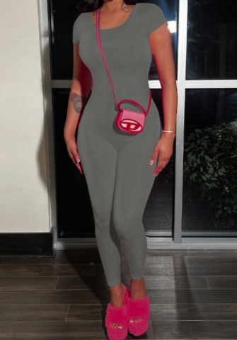 (Gray)2023 Styles Women Sexy&Fashion Spring&Summer TikTok&Instagram Styles Backless Jumpsuit