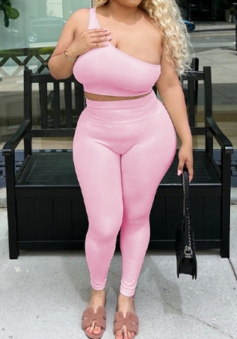 (Real Image)2023 Styles Women Sexy&Fashion Spring&Summer TikTok&Instagram Styles Single Shoulder Two Piece Suit