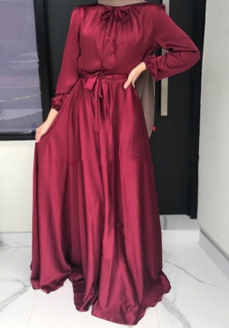 (Red)2023 Styles Women Sexy&Fashion Spring&Summer TikTok&Instagram Styles Muslim Maxi Dress