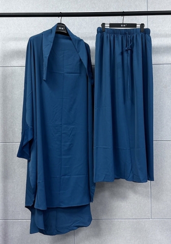 (Blue)2023 Styles Women Sexy&Fashion Spring&Summer TikTok&Instagram Styles Muslim Two Piece Dress