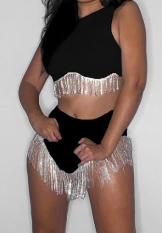 (Real Image)2023 Styles Women Sexy&Fashion Spring&Summer TikTok&Instagram Styles Tassel Two Piece Dress